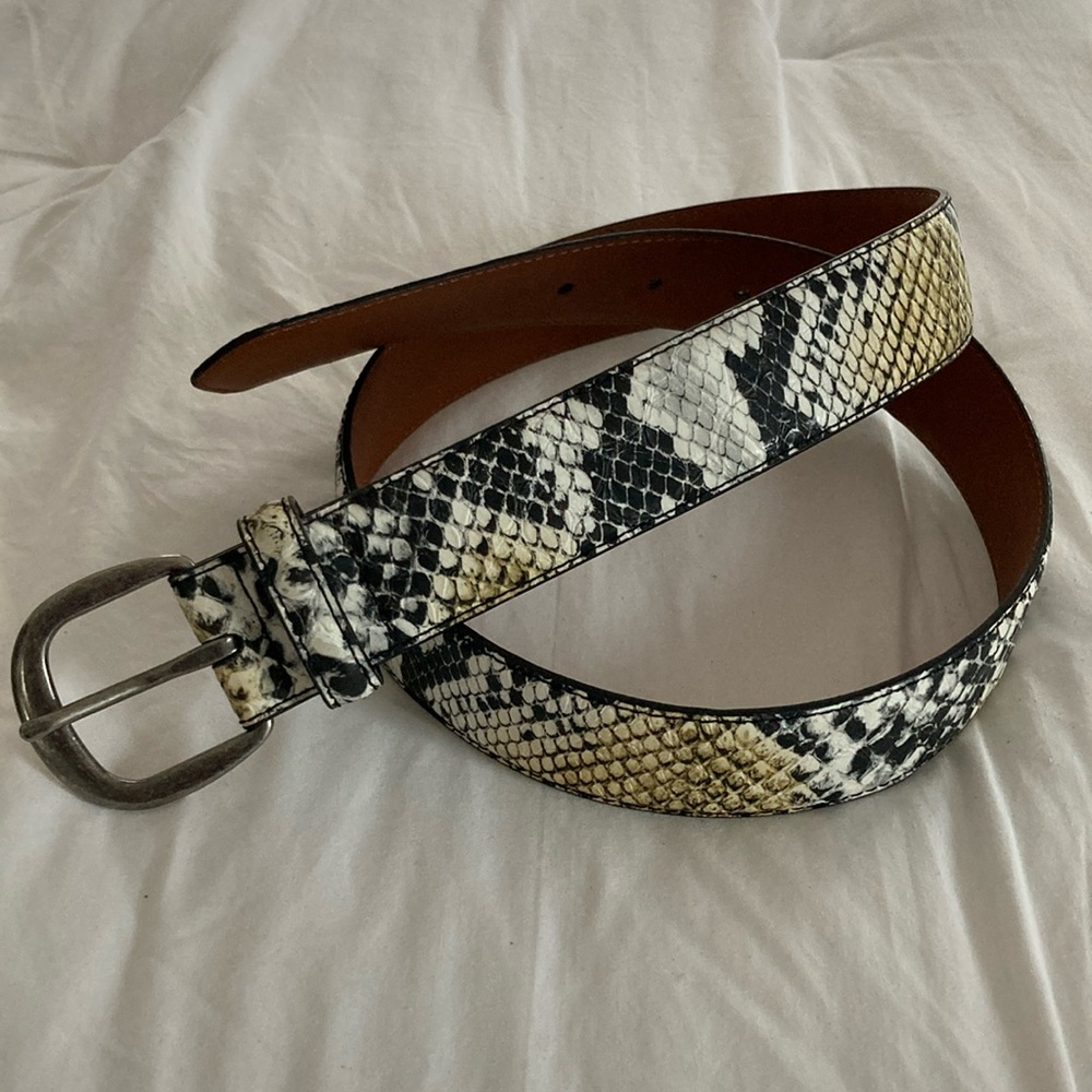 🆕 Exotic SNAKE Print Ladies BELT, Size Medium